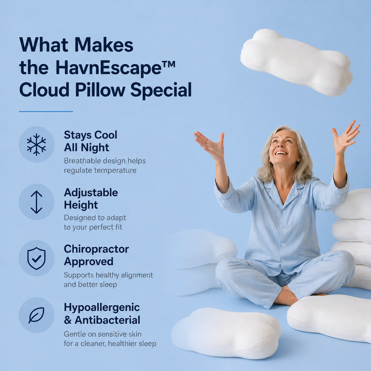 HavnEscape™ Deep Sleep Cloud Pillow