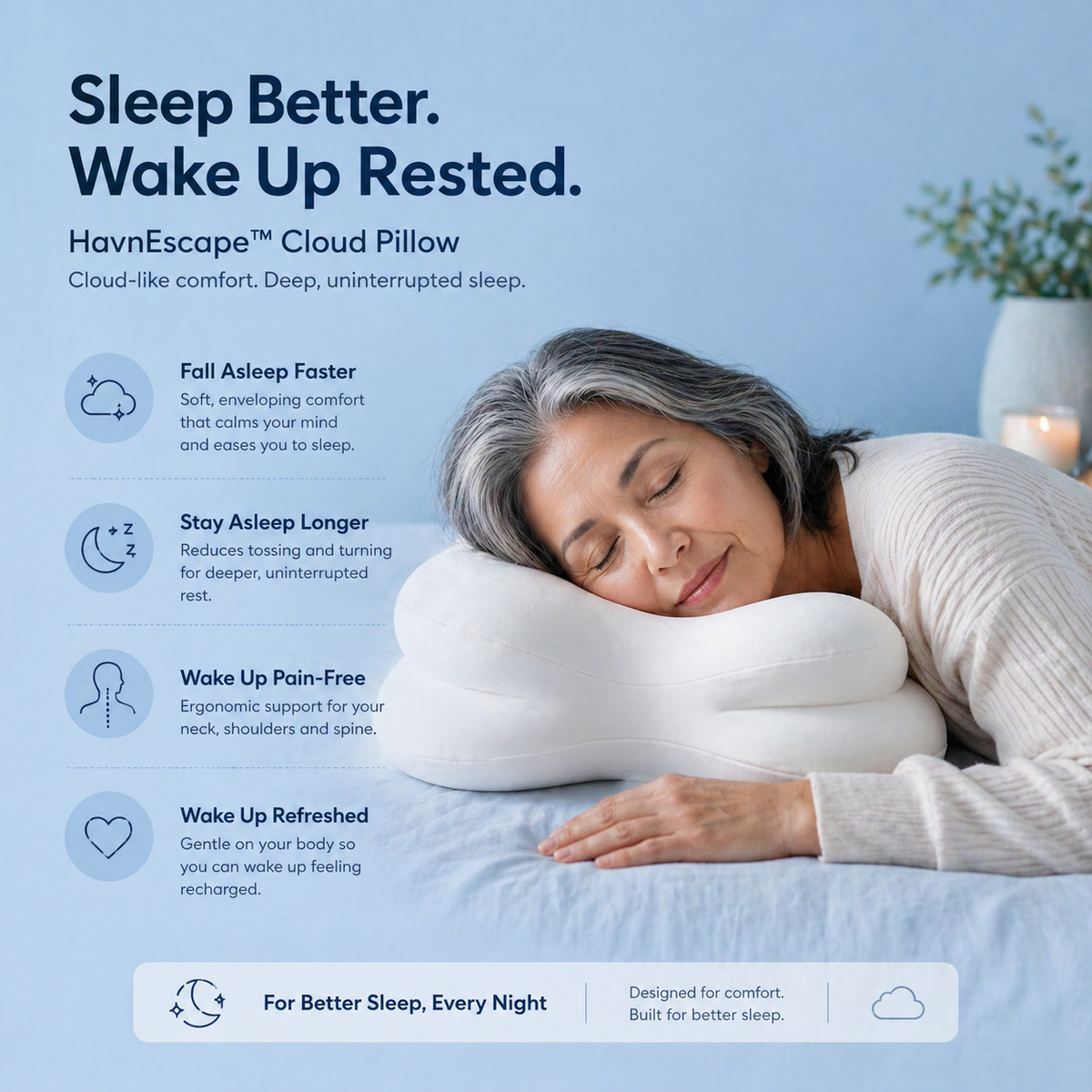 HavnEscape™ Deep Sleep Cloud Pillow