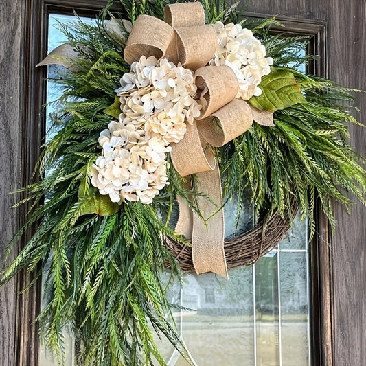 Rustic Bohemian Flower Wreath