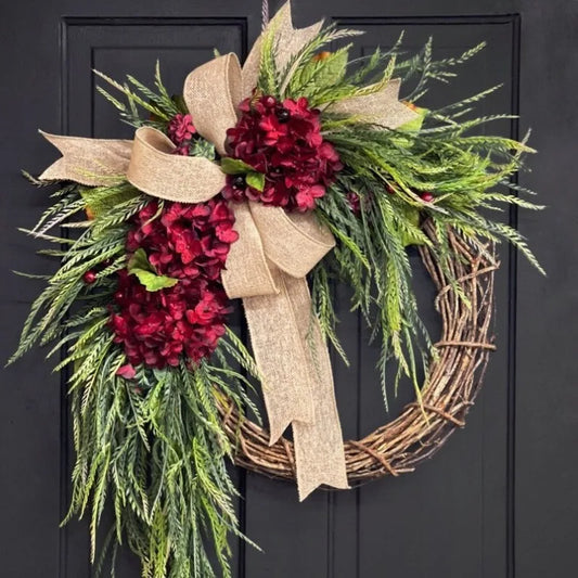 Rustic Bohemian Flower Wreath
